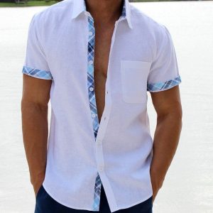 🔥 Promotion 47% OFF 🔥Men's Casual Plaid Collar Button Shirt